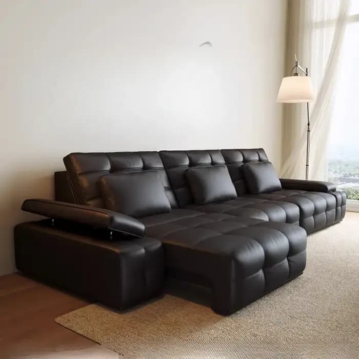 Relax lecture salon canapé en cuir chaise ensemble inclinable