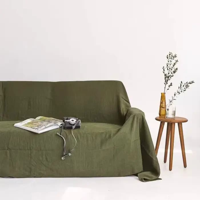 Housse de canapé 100% lin, housse de canapé de qualité supérieure, housse de chaise de canapé douce