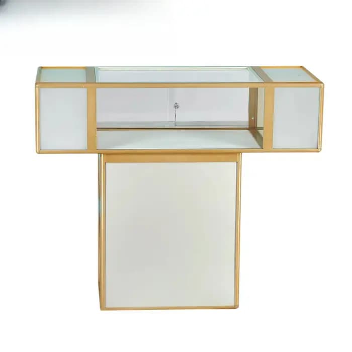 Vitrine multicolore moderne en verre trempé