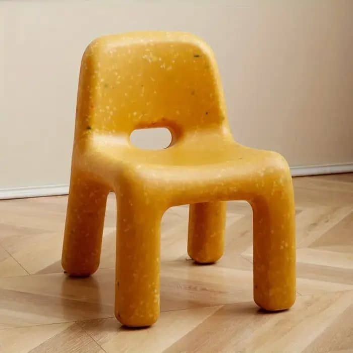 Chaise en plastique de Style nordique avec dossier