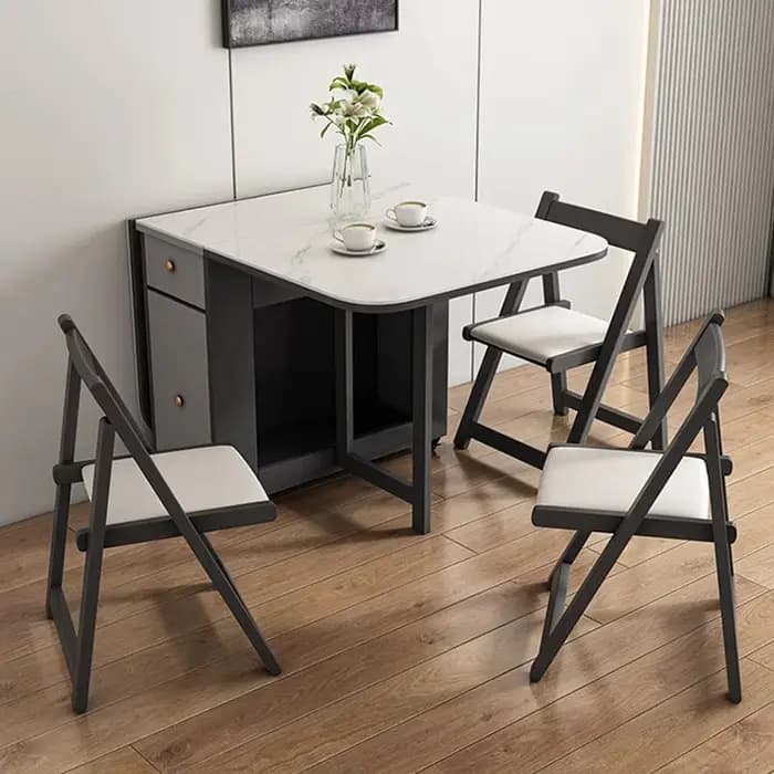 Tables à manger de luxe italiennes avec tiroirs de rangement