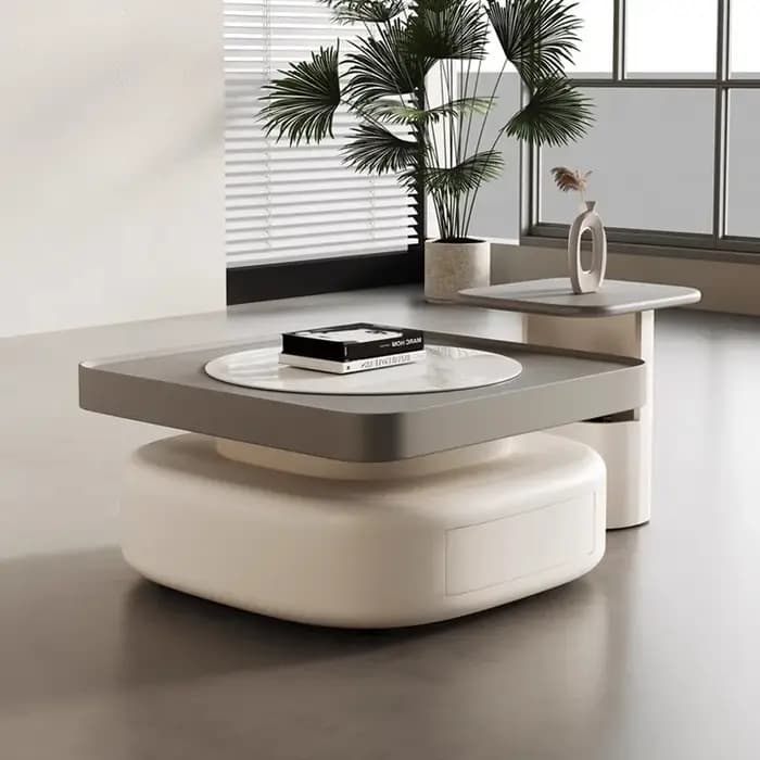 Table basse d'exposition esthétique
