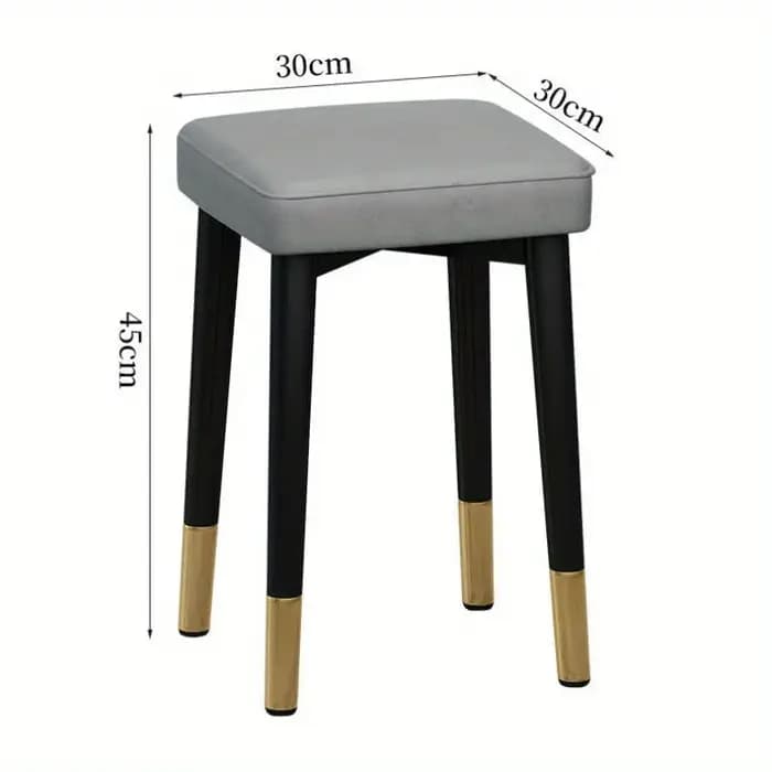 Tabouret rembourré moderne pour salle à manger, salon, chambre à coucher et bureau | avec couvre-p