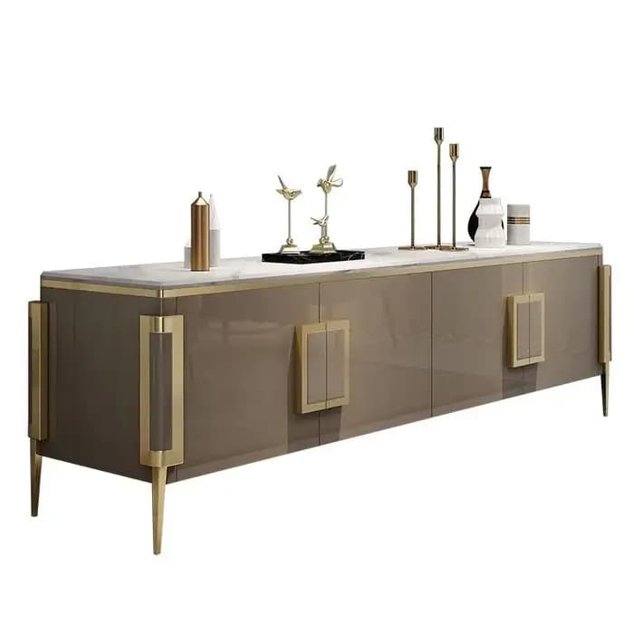 Table basse nordique en acier inoxydable