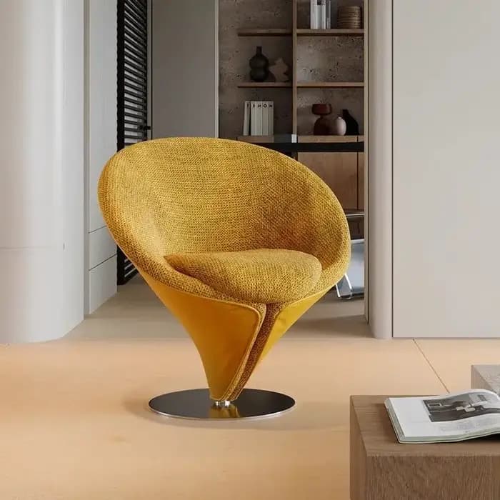 Canapé rétro créatif de luxe rotatif