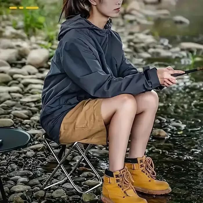 Tabouret pliant compact ultra léger, durable, portable, design peu encombrant pour les voyages, le c