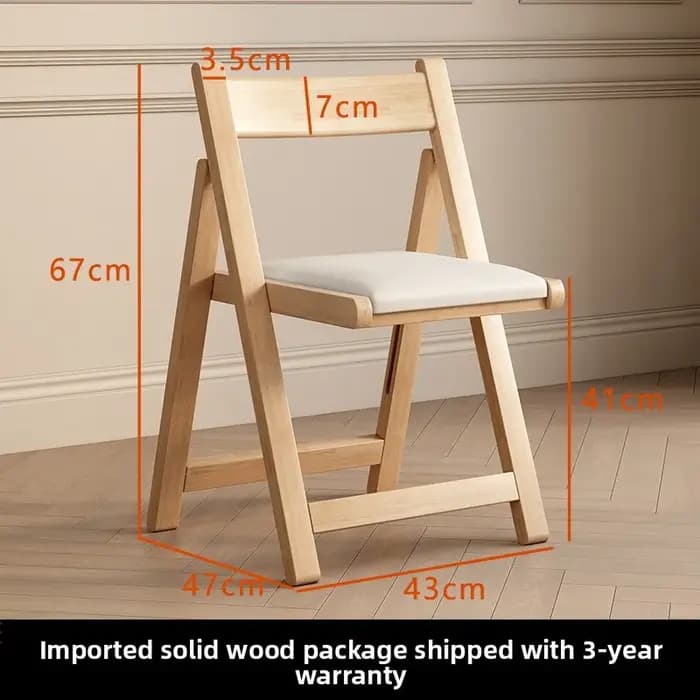 Tabouret de salle à manger en bois massif
