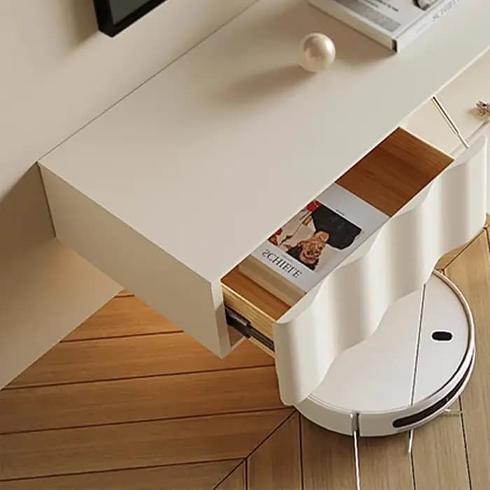 Meuble Tv français Kawaii Design Unique salon ondulé