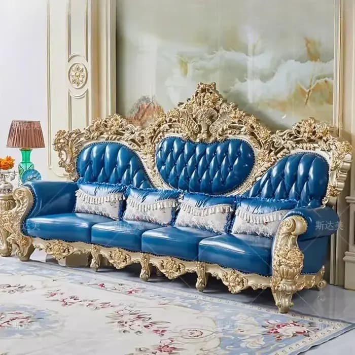 Salon design canapé accoudoir fille classique coussin canapés d'angle