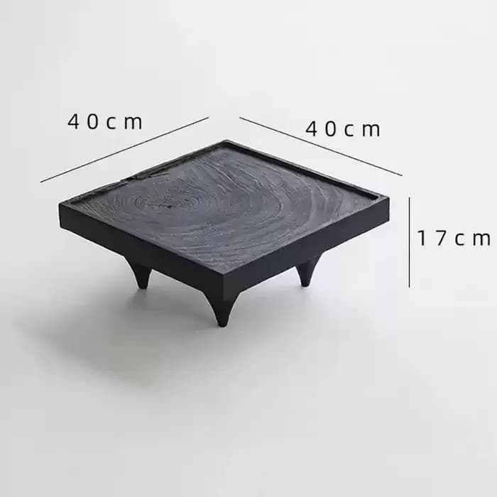 Table à thé japonaise carbonisée