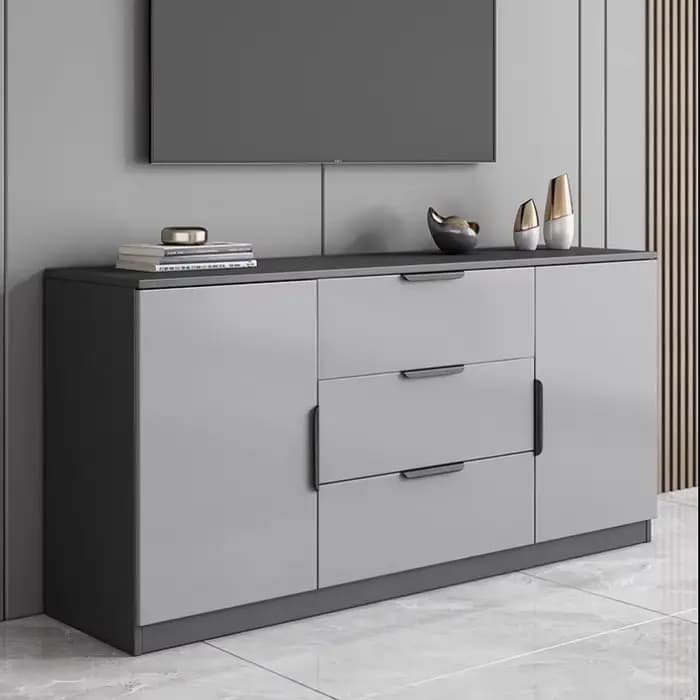 Meubles de salon de qualité supérieure : Armoires de rangement créatives crème