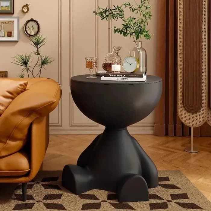 Table d'appoint crème, Table basse plate créative