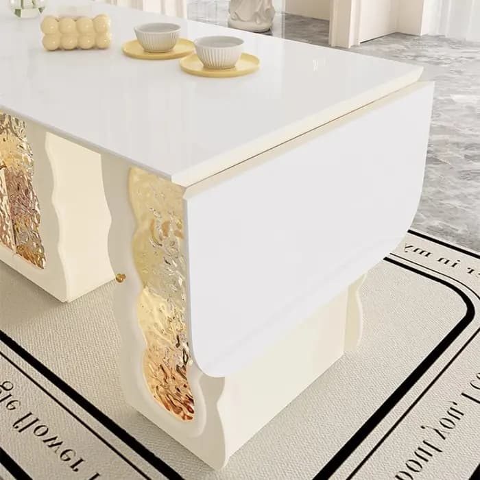 Table à manger blanche de luxe