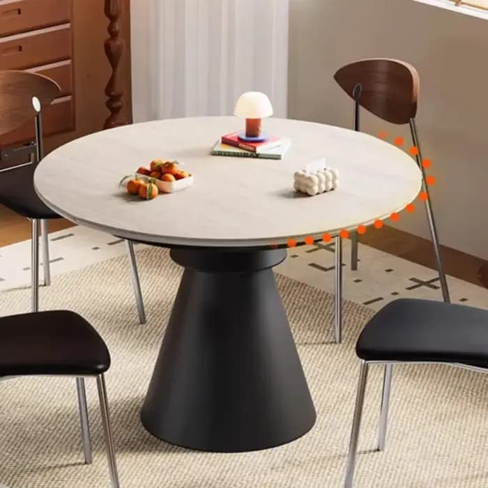 Table de salle à manger de luxe nordique en bois pour cuisine et restaurant