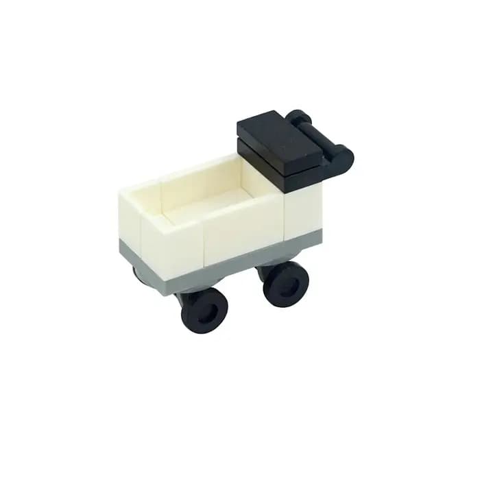 MOC – meuble créatif TV canapé brique ville, accessoires arbre de noël, livre, bureau, Table à mange