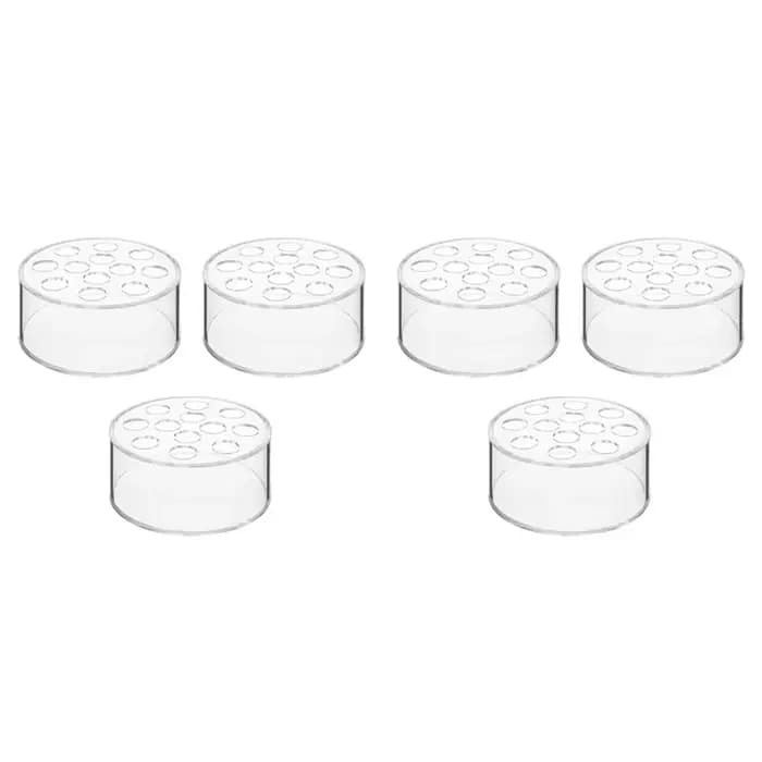 6 pièces pièce maîtresse florale en acrylique pour décorations de Table à manger Vase à fleurs rond de mariage 12 trous