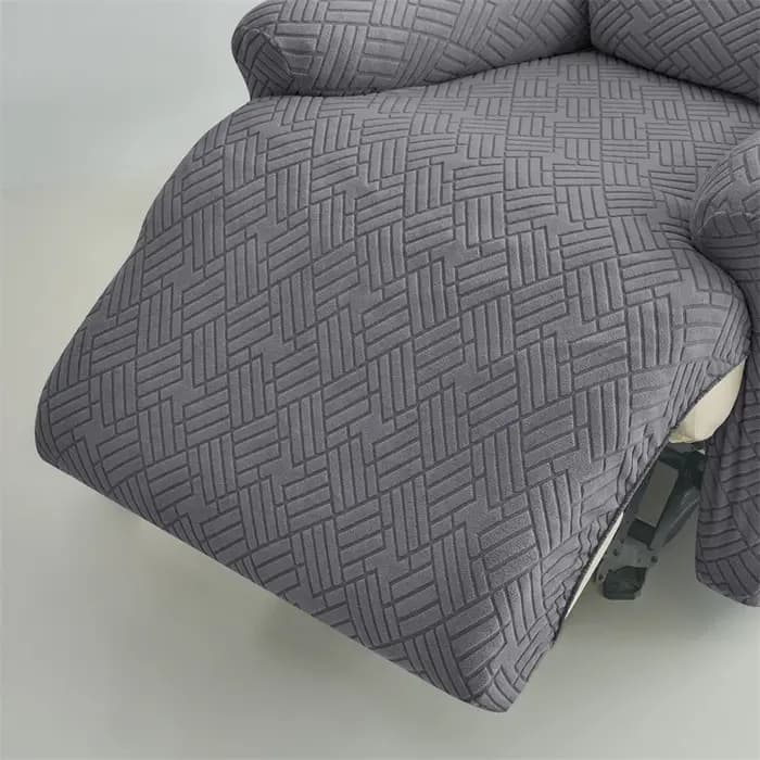 Housse de canapé inclinable fendue 1 place pour salon Jacquard