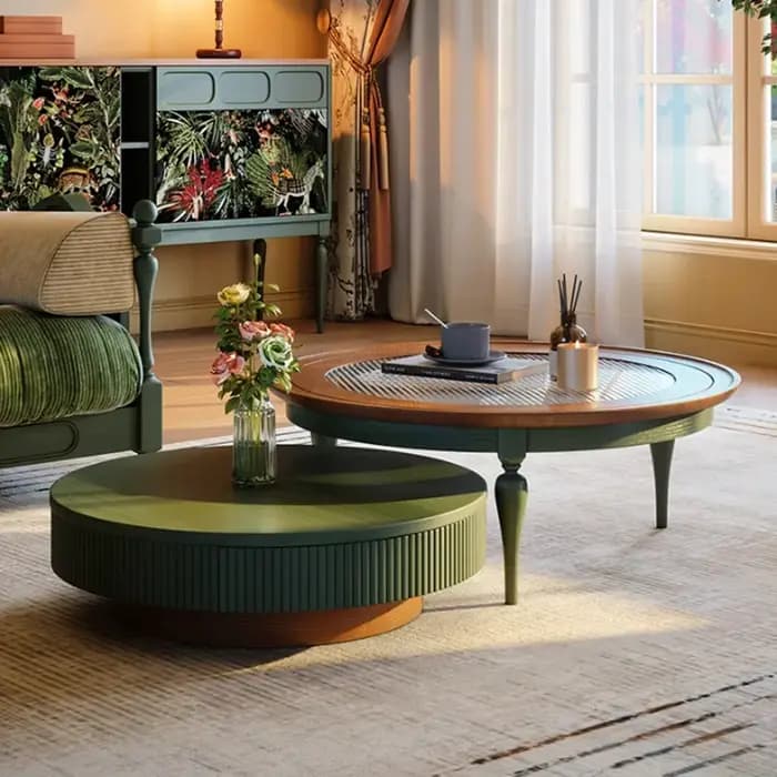 Table basse Glam Vintage Design du milieu du siècle