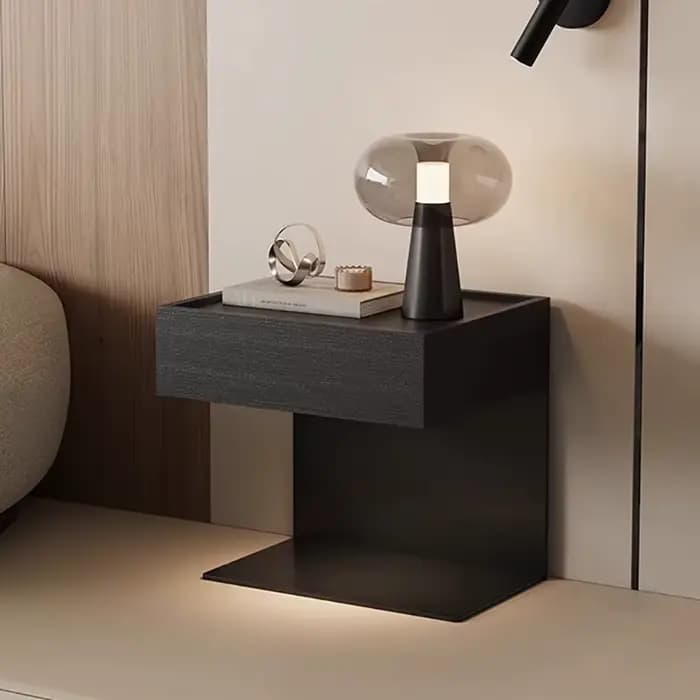 Tables de chevet esthétiques italiennes avec tiroirs