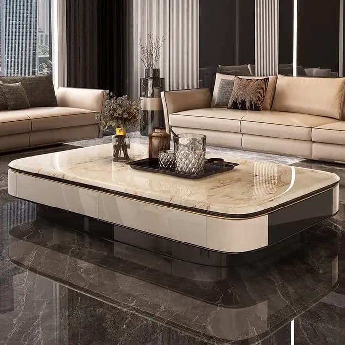 Table basse Design au sol