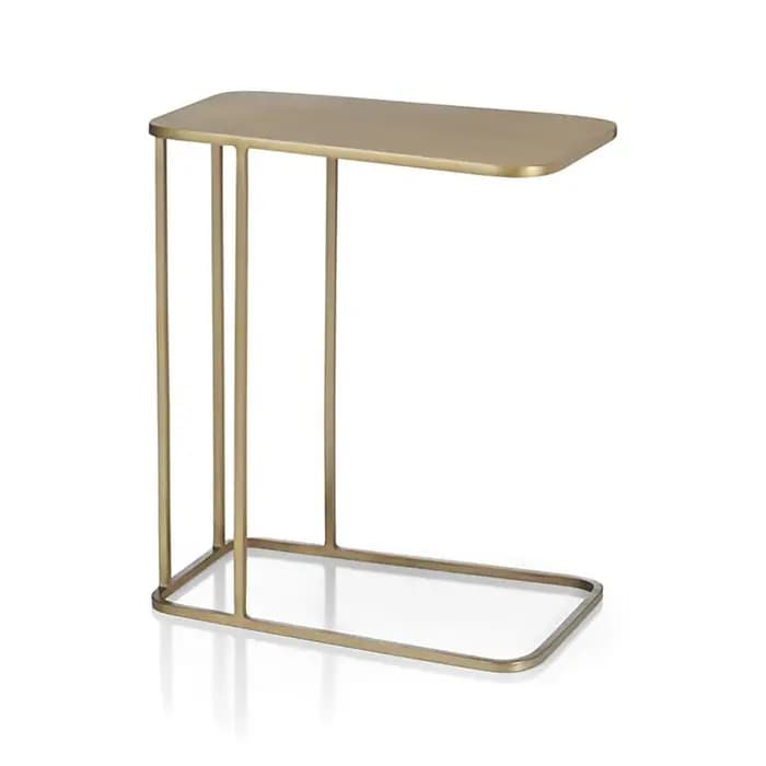 Table d'appoint de canapé en métal minimaliste moderne