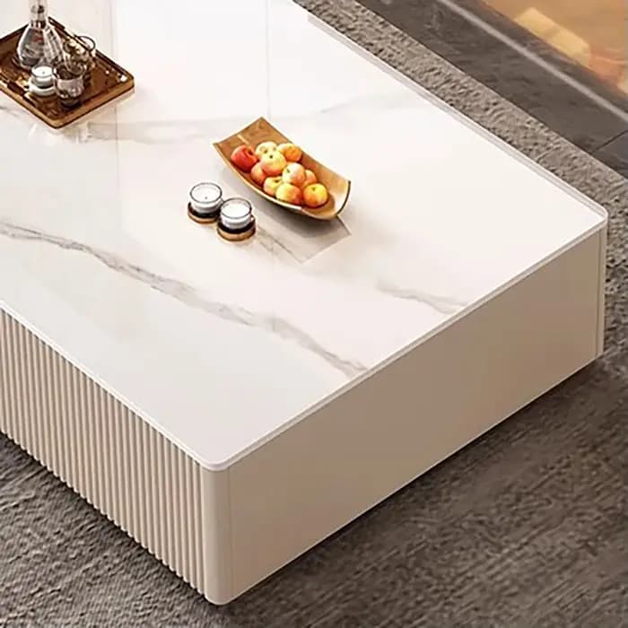 Table Basse Nordique de Luxe au Design Moderne et Simple