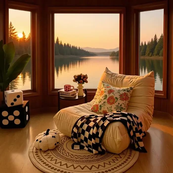 Fauteuil de sol paresseux pour salon