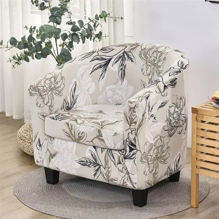 Housses de fauteuil à imprimé floral