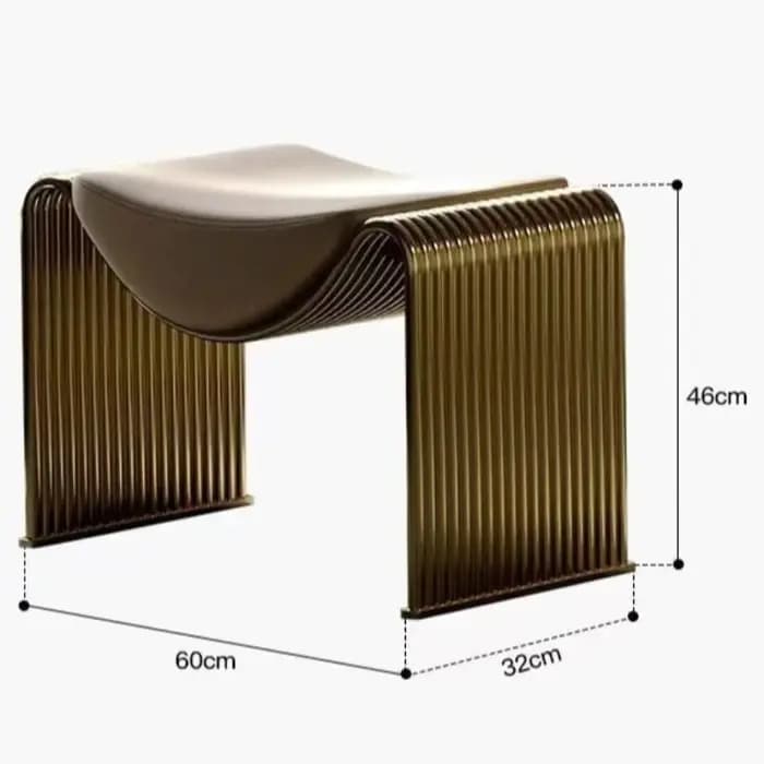 Ottomans de luxe légers italiens portant des chaussures changeantes tabouret cosmétique ménage porch