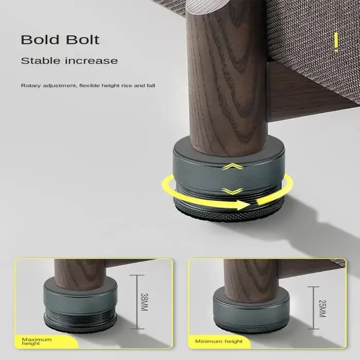 Rehausseurs de pieds de table en métal