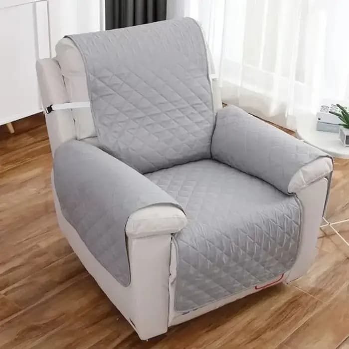 Housse de canapé inclinable unie 1 pièce