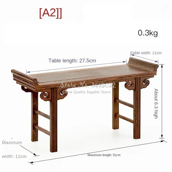 Table à thé basse chinoise séquoia