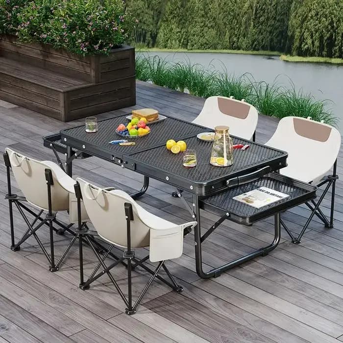 Table basse pliante de levage en alliage d'aluminium