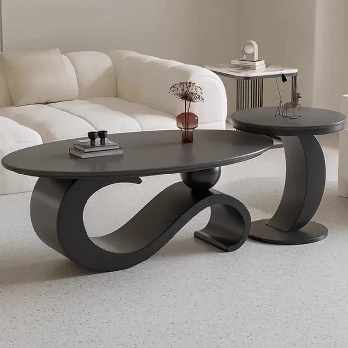 Tables basses Design De luxe pieds moderne petite Table basse extérieure blanche milieu du siècle