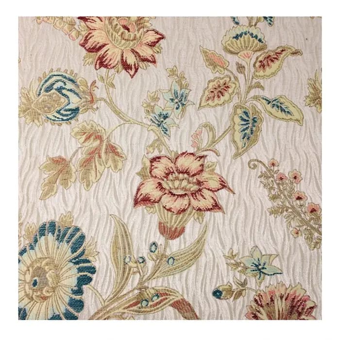 Canapé Tissé en Polyester Chenille de Style Floral Américain Classique