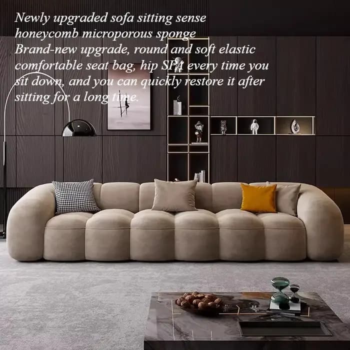 Canapé de salon de luxe double design moderne minimaliste pour adultes