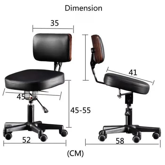 Chaise de bureau d'équilibre réglable-Support arrière siège coudé hauteur et chaise d'étude d'ordina