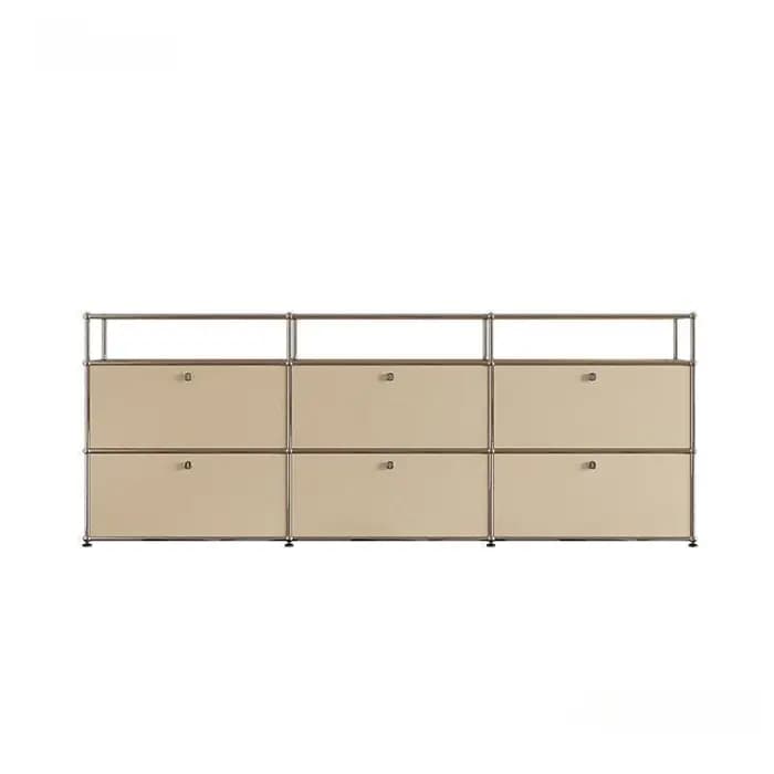 Meuble TV moderne en acier inoxydable