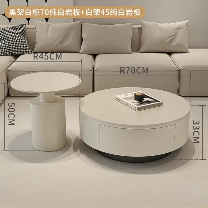 Tables basses transparentes de styliste