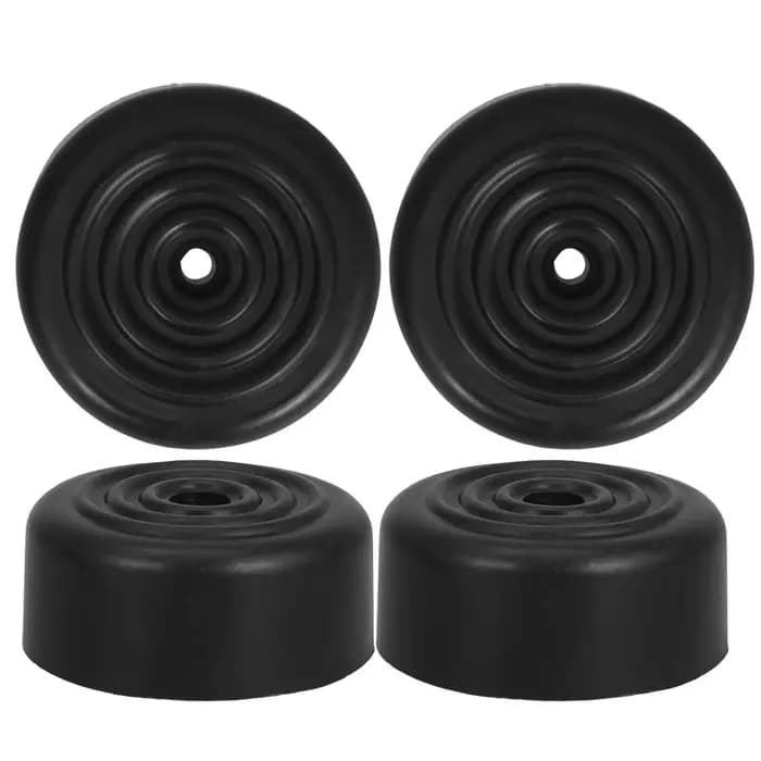 6 pièces noir 5Cm rond conique canapé jambes remplacement Durable vis dans les pieds de meubles pour
