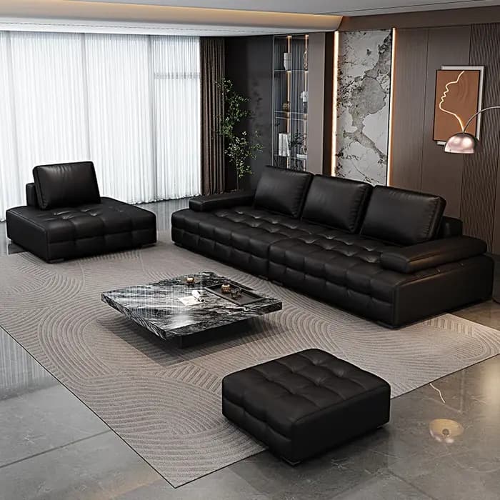 Canapés modernes italiens lit appartement de luxe fauteuils de détente