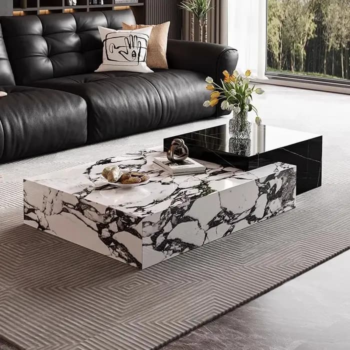Design nordique Table basse ornements plancher Magazine Unique