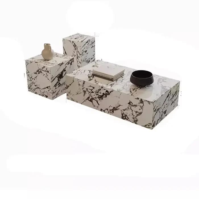 Table basse design moderne luxe solide minimaliste salon