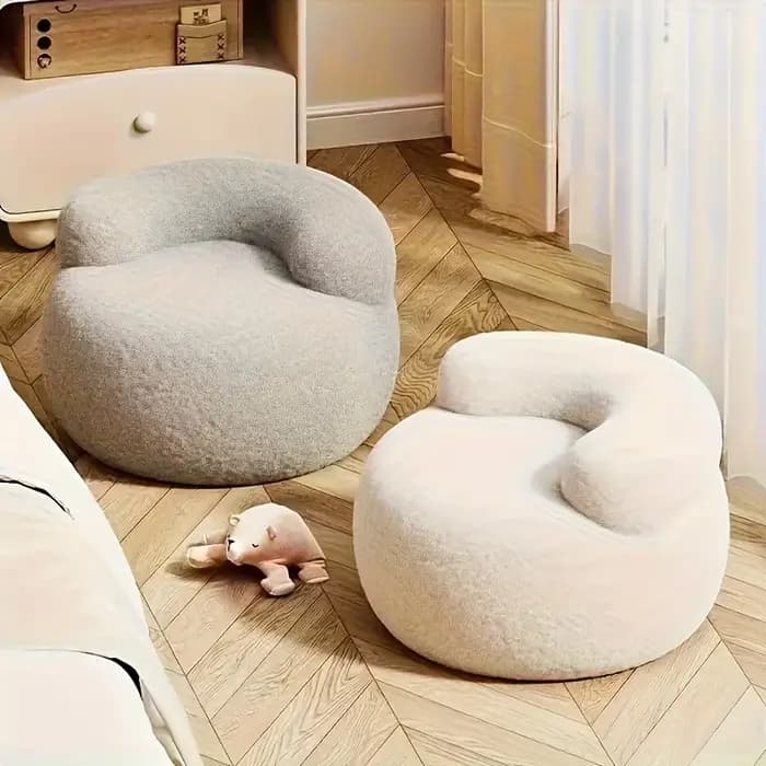 Canapé rond avec rangement – Chaise et tabouret double fonction peu encombrant