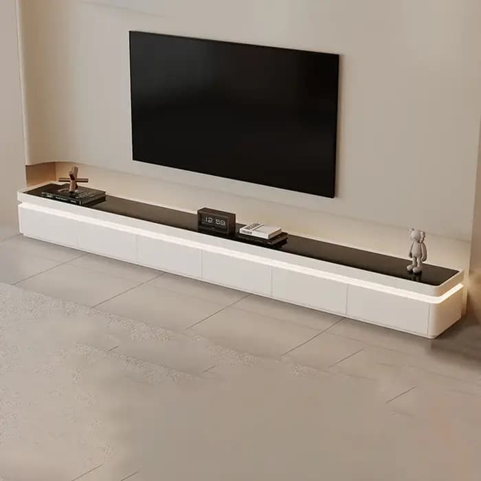 Meuble TV de luxe glamour avec tiroirs
