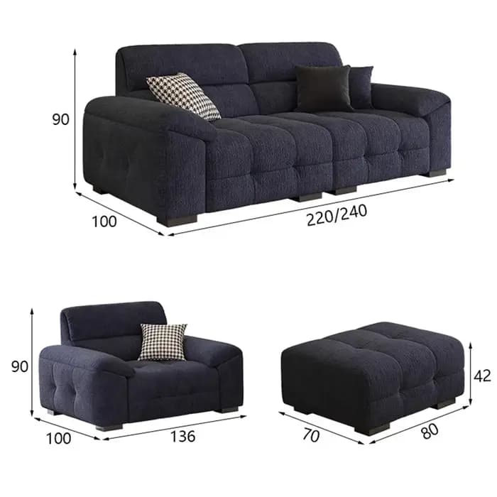 Canapés simples nordiques De luxe design fauteuil moderne