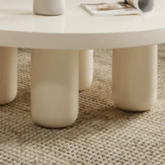 Table basse ronde moderne pour appartement, table d'appoint, meubles de salon