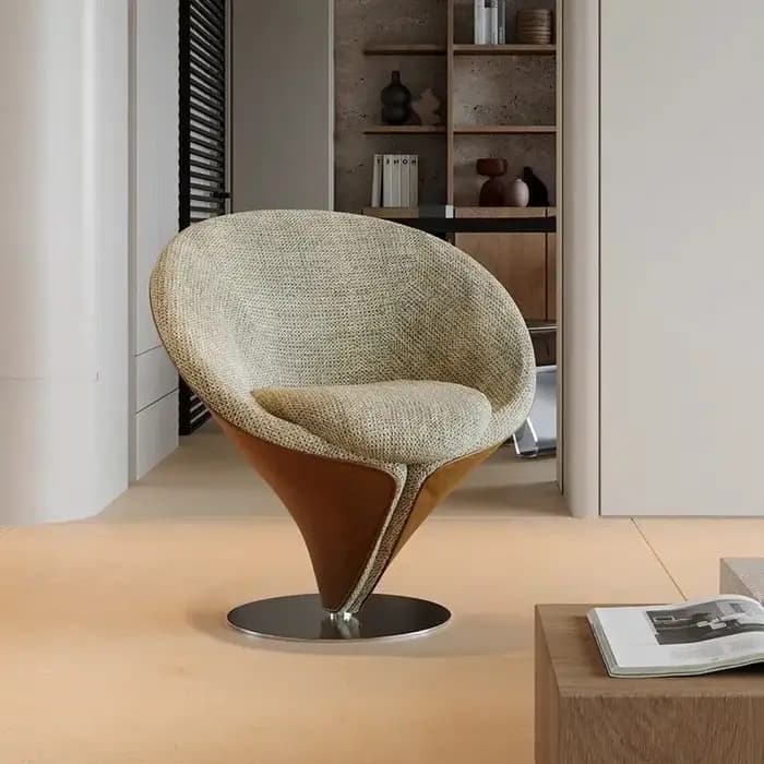 Canapé rétro créatif de luxe rotatif