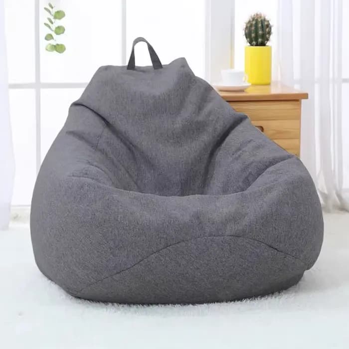 Juste de canapé pour siège paresseux, grand pouf, canapé doux, moelleux, respirant, adulte, enfant,