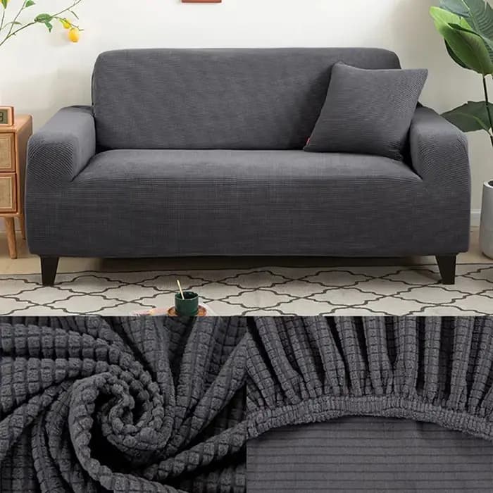 Housses de canapé élastiques pour salon, protection en tissu, décoration d'intérieur, 1 place, 2 pla